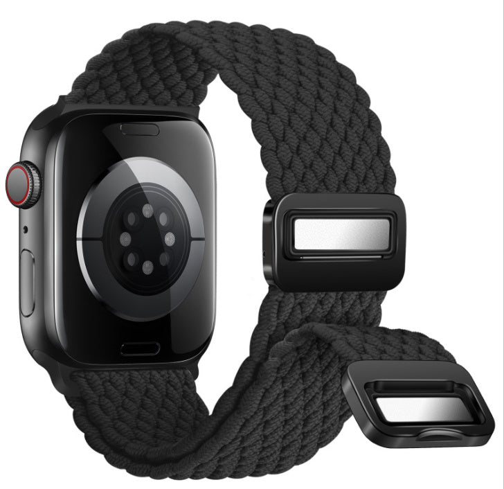 Magnetic Buckle Woven Loop Integrated Strap