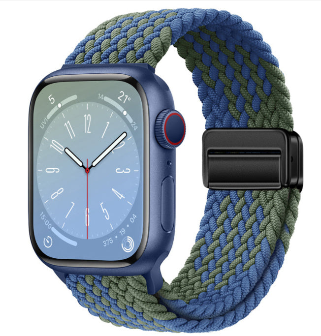 Magnetic Buckle Woven Loop Integrated Strap