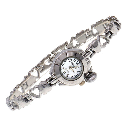 Hollow Heart Solid Bracelet Quartz Watch