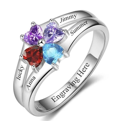 S925 silver unisex lovers rings with gemstone accents and customizable engraving, ideal pair gift.