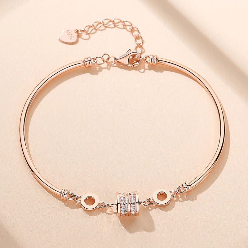 S925 Sterling Silver Small Waist Bracelet Rose Gold Luxury Gift