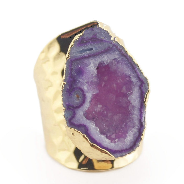 Drusy Ring | Yauvana Druzy Stone Adjustable Rings