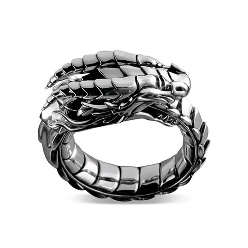 Dragon Ring - Vintage Ethnic Male Rings Jewelry Metal Style