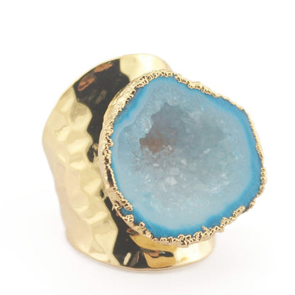 Drusy Ring | Yauvana Druzy Stone Adjustable Rings