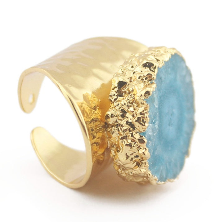 Drusy Ring | Yauvana Druzy Stone Adjustable Rings