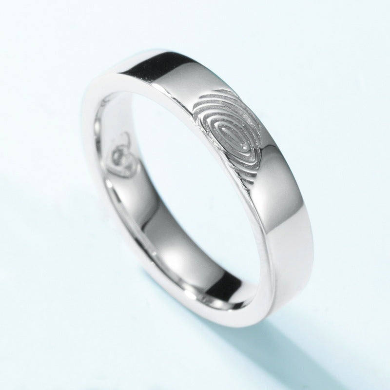 Fashion Personality Fingerprint Couple Couple Rings