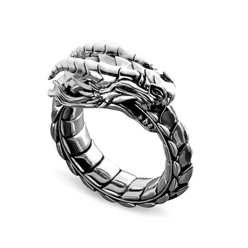 Dragon Ring - Vintage Ethnic Male Rings Jewelry Metal Style