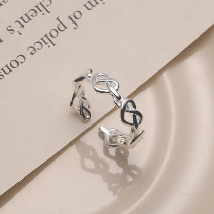 Woman Sterling Silver Fashion Love Rings