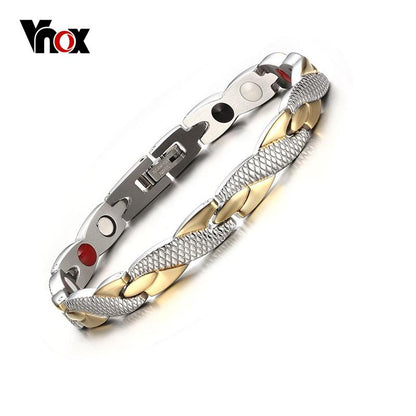 Vnox Twisted Magnetic Bracelet for Women Men