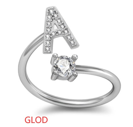 Stylish alphabet ring with letter &