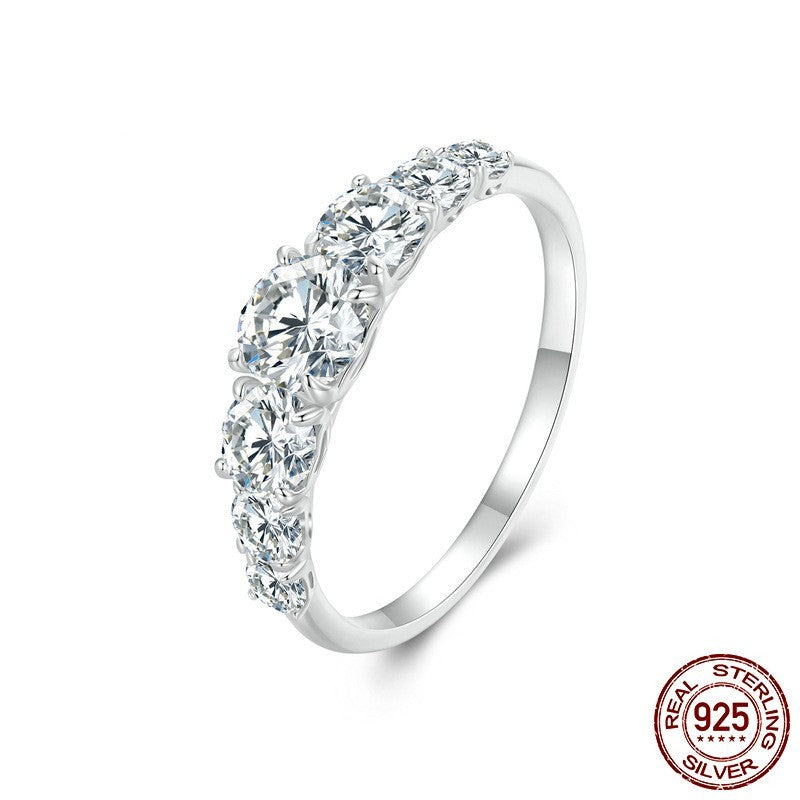 50 Points Moissanite Ring Proposal