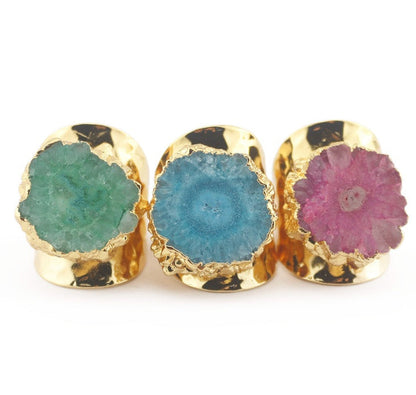 Drusy Ring | Yauvana Druzy Stone Adjustable Rings