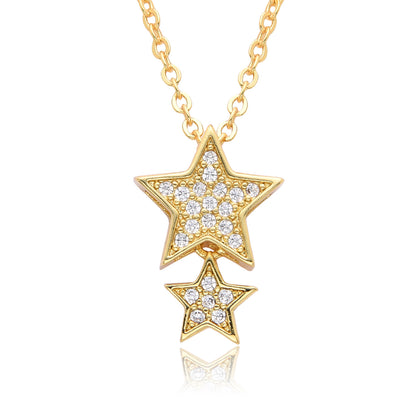 Special-interest Design Smart Shining Five-pointed Star Necklace For Women