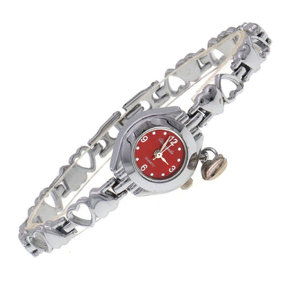 Hollow Heart Solid Bracelet Quartz Watch