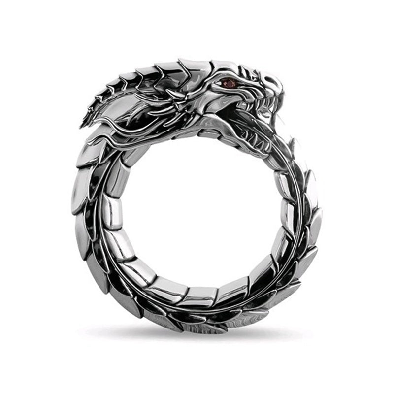 Dragon Ring - Vintage Ethnic Male Rings Jewelry Metal Style