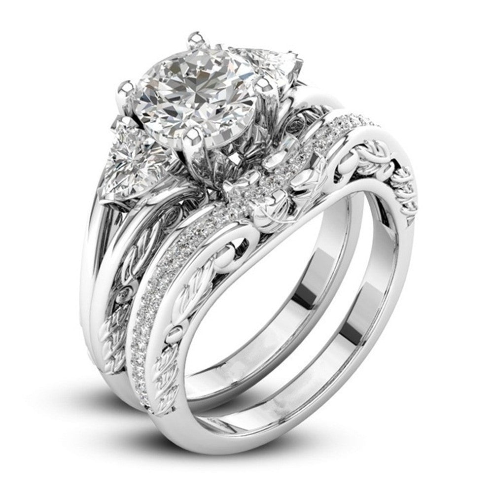 Diamond ring couple, women&