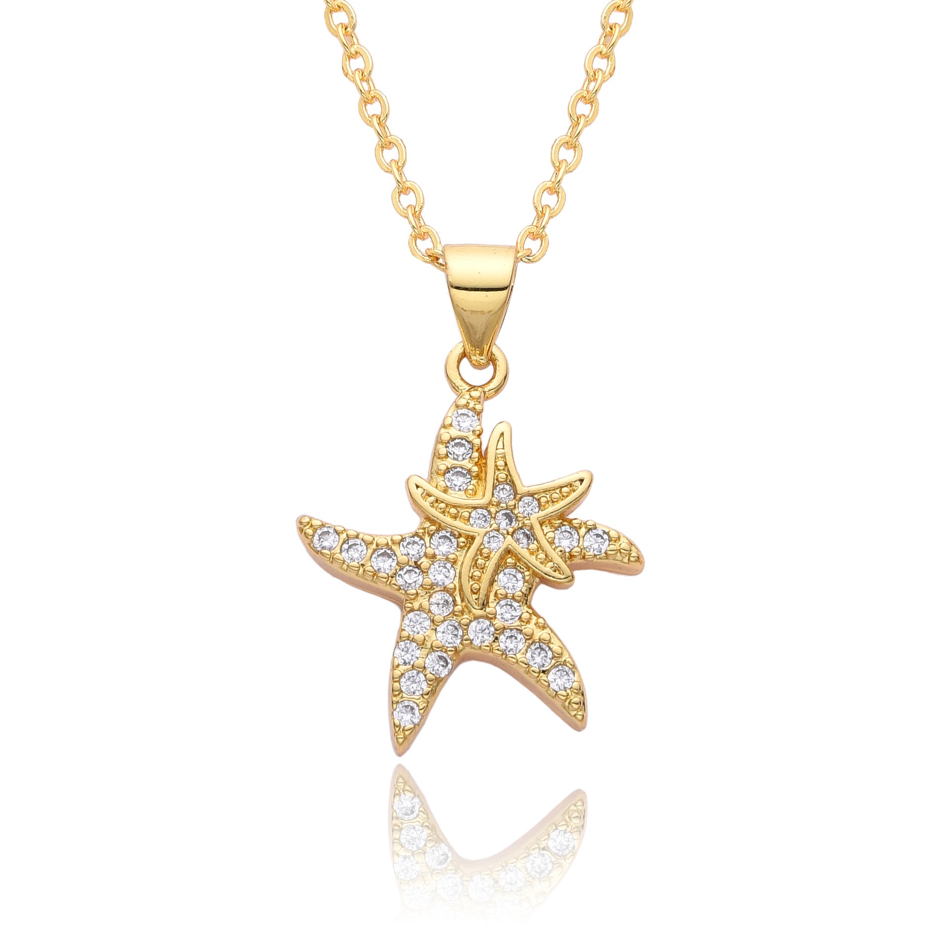 Special-interest Design Smart Shining Five-pointed Star Necklace For Women