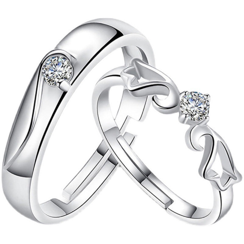 Rings Opening Wedding Simulation Diamond Ring