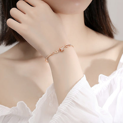 S925 Sterling Silver Small Waist Bracelet Rose Gold Luxury Gift