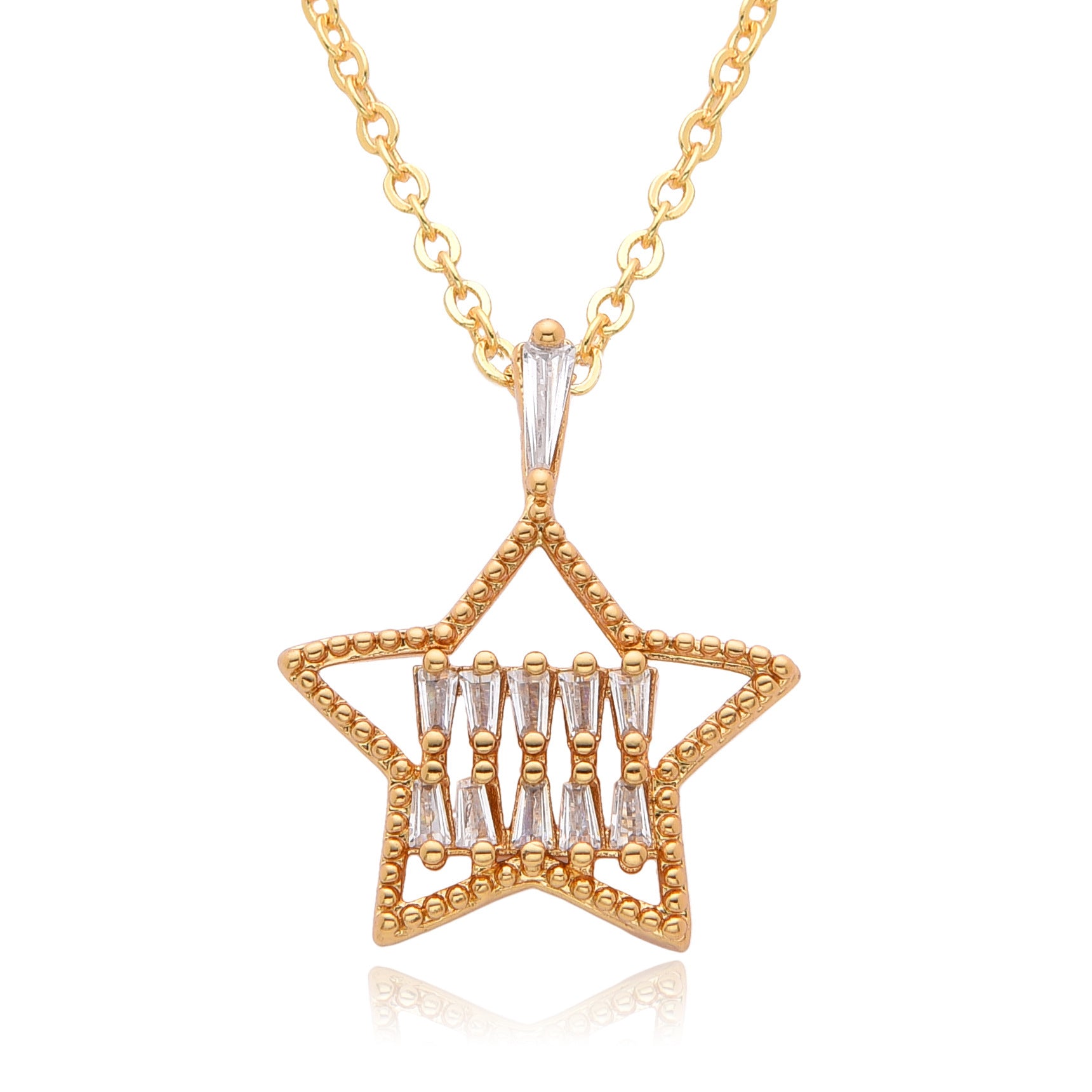 Special-interest Design Smart Shining Five-pointed Star Necklace For Women