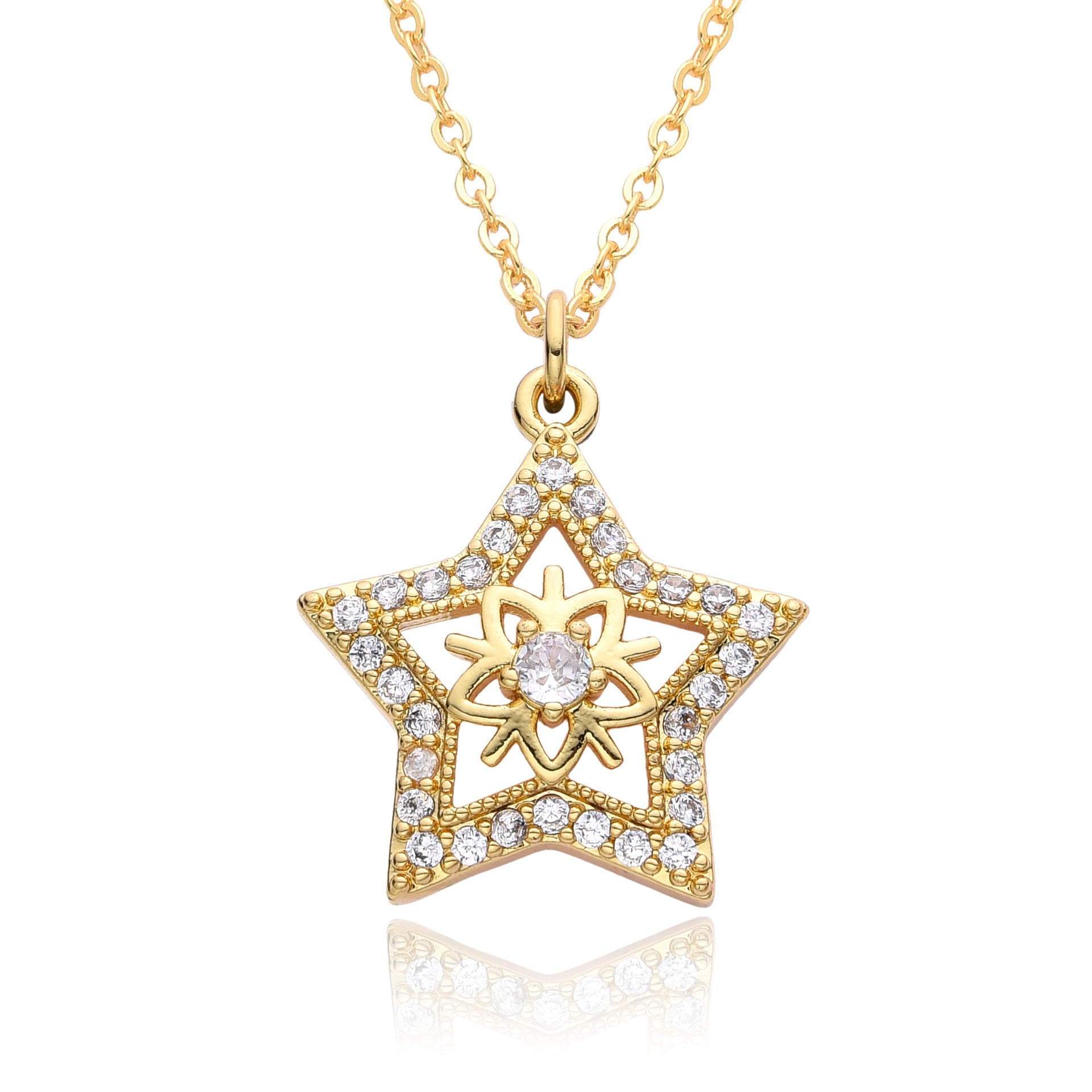 Special-interest Design Smart Shining Five-pointed Star Necklace For Women