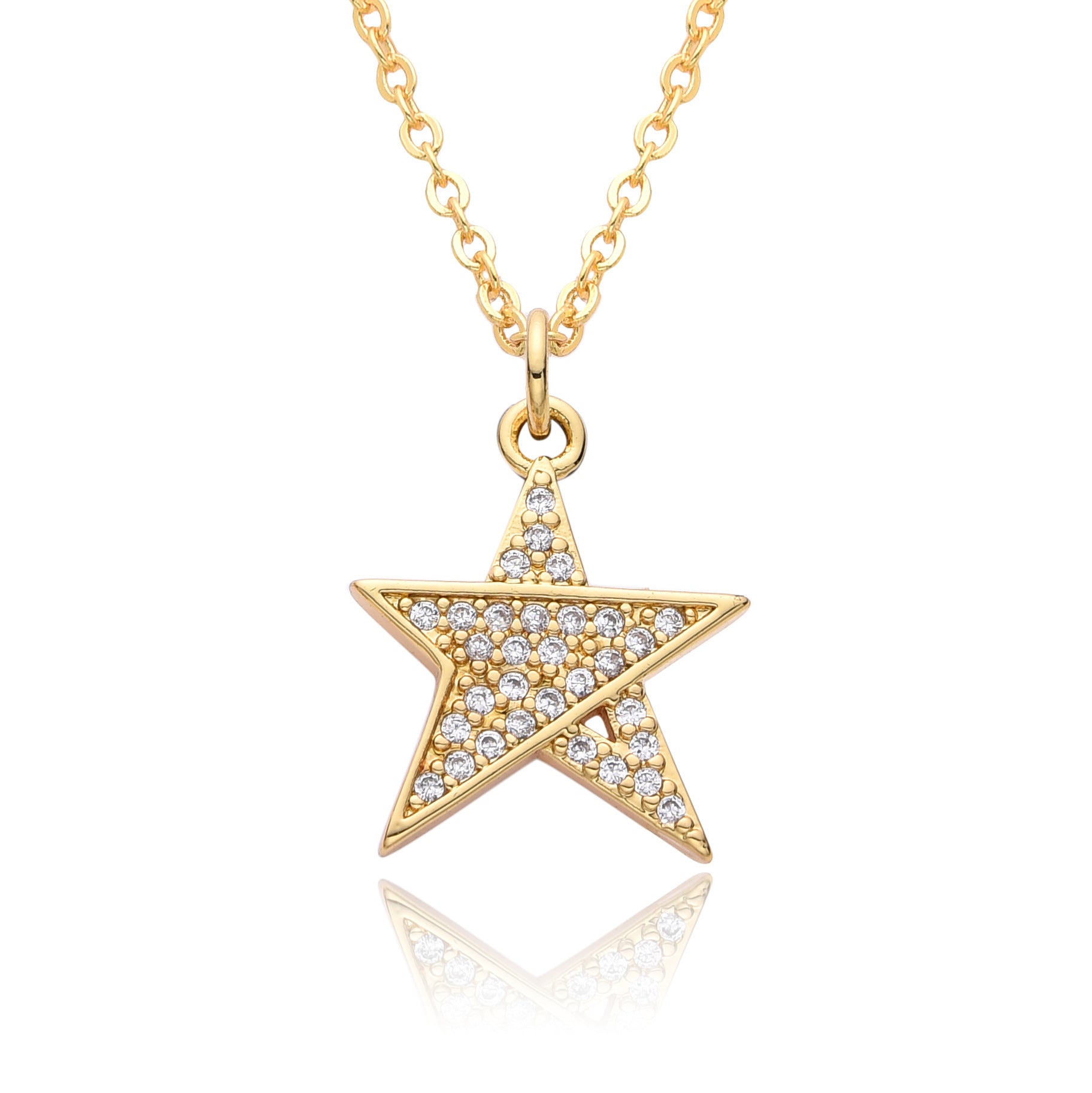 Special-interest Design Smart Shining Five-pointed Star Necklace For Women