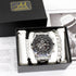 Non-mechanical watch with titanium steel bracelet in gift box.