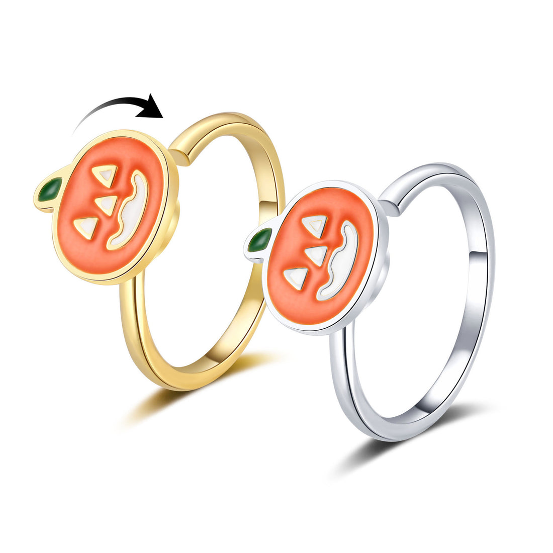 All-match Funny Rotatable Adjustable Pumpkin Ring