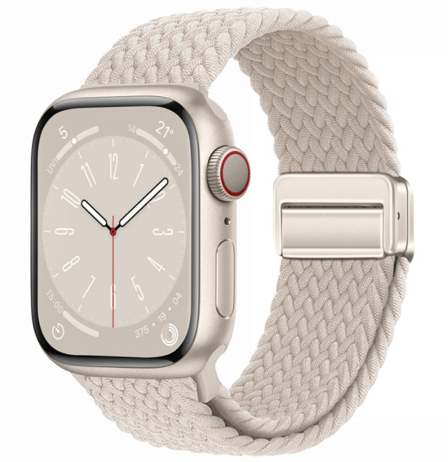 Magnetic Buckle Woven Loop Integrated Strap