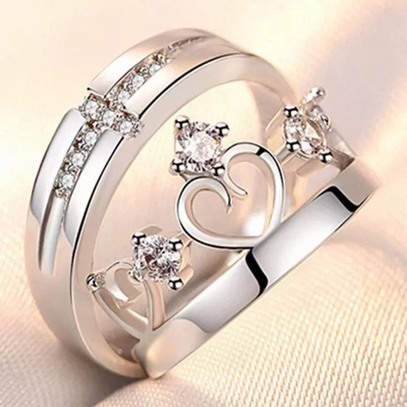 Rings Opening Wedding Simulation Diamond Ring