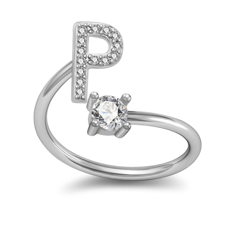 Alphabet Ring - Stylish 26 Letter English Jewellery