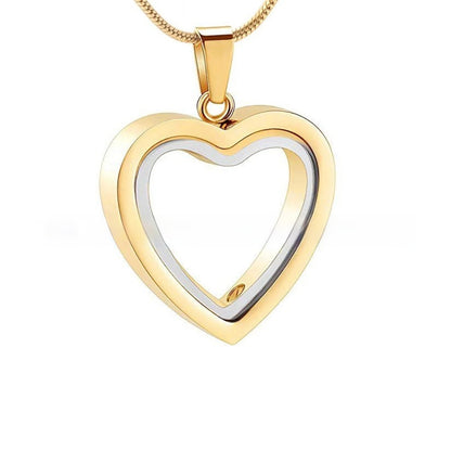 Fashion Personalized Heart-shaped Cinerary Casket Necklace