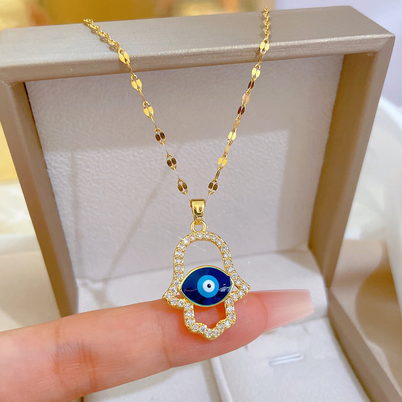 Palm Eyes Light Luxury Cross-border Banquet Wedding Necklace