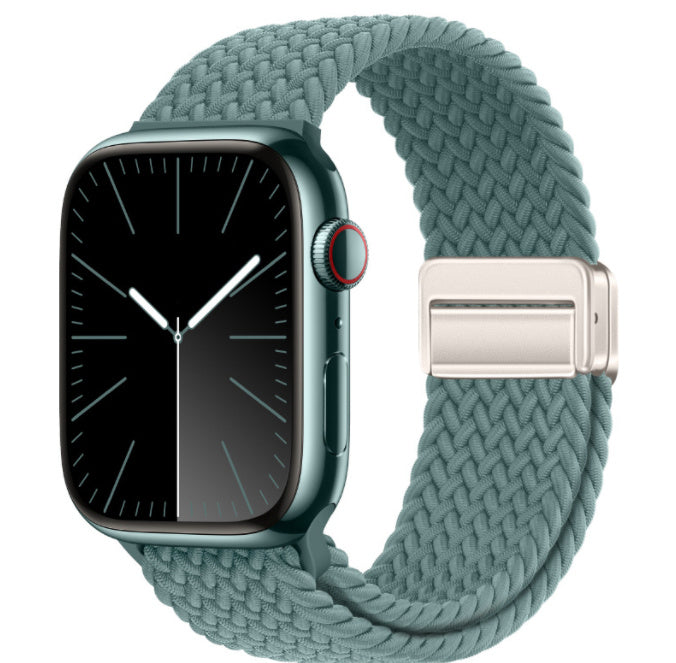 Magnetic Buckle Woven Loop Integrated Strap