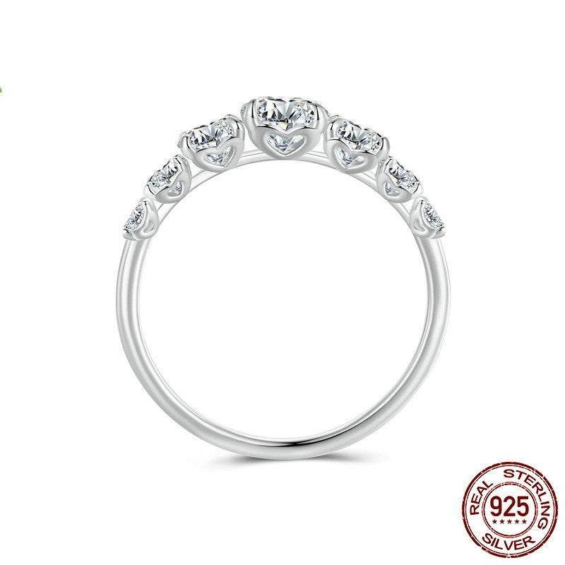 50 Points Moissanite Ring Proposal