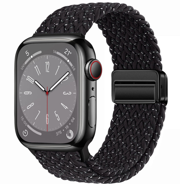 Magnetic Buckle Woven Loop Integrated Strap