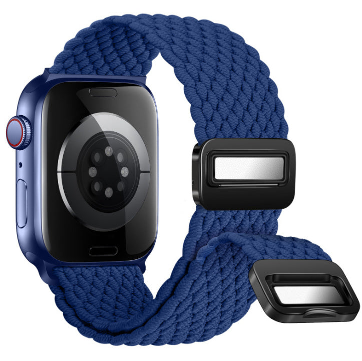 Magnetic Buckle Woven Loop Integrated Strap