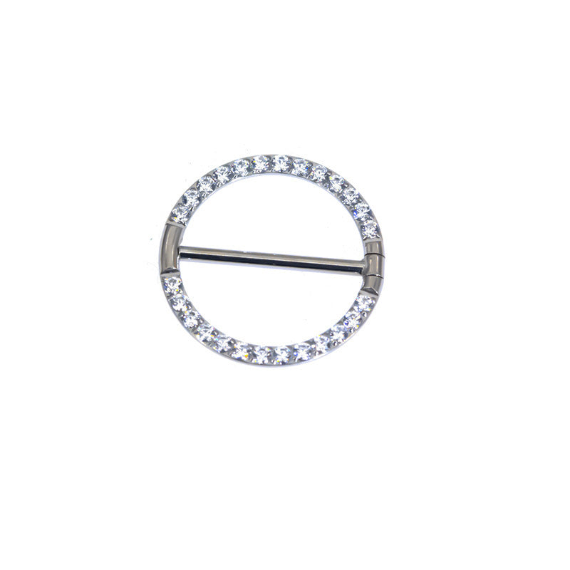 Nipple Ring Diamond Round Nipple Human Body Piercing Accessories