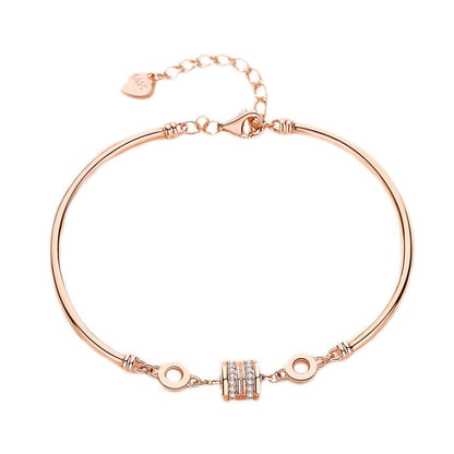 S925 Sterling Silver Small Waist Bracelet Rose Gold Luxury Gift