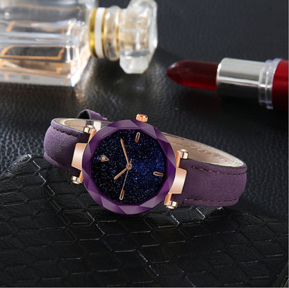 Starry Sky Dial Simple Women&