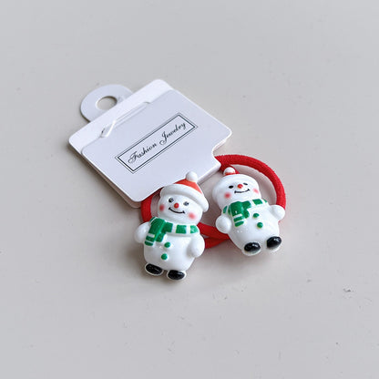 Christmas Hair Accessories Little Girl Christmas Tree Elk Barrettes