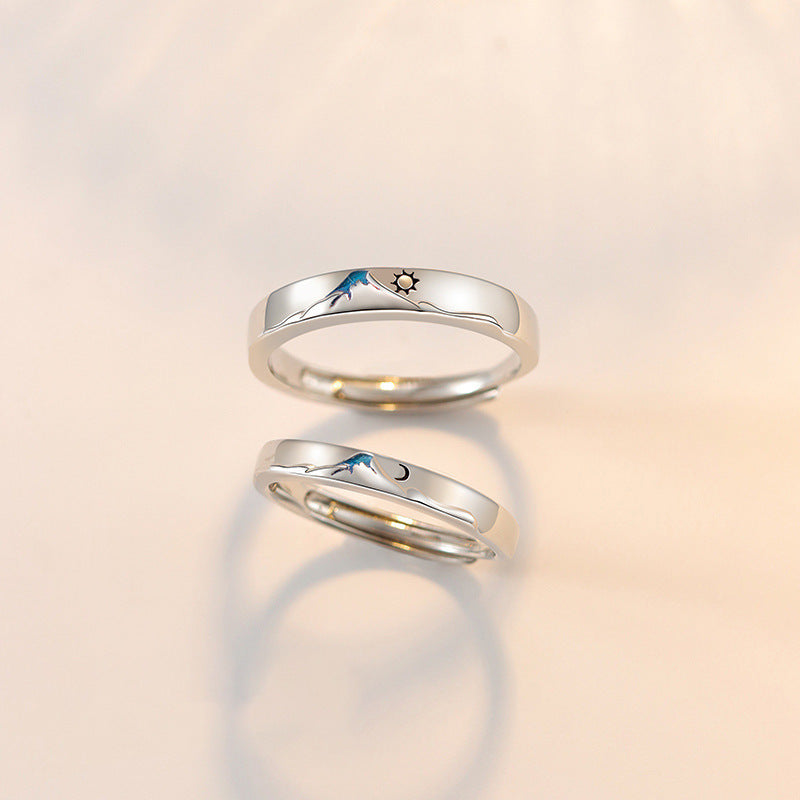 A Pair Of Fashionable Couple Rings