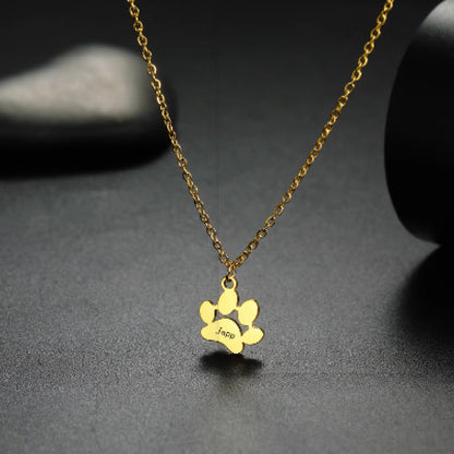 Stylish Personality Cute Stainless Steel Cat Claw Necklace