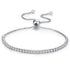 BAMOER 925 sterling silver sparkling strand tennis bracelet with elegant design.