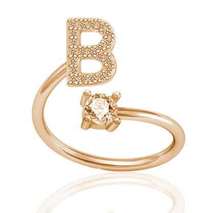 Alphabet Ring - Stylish 26 Letter English Jewellery