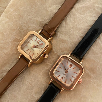 Fashion Simple Ins Style Small Square Watch Schoolgirls&