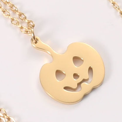 Trojan Face Pumpkin Face Cute Series Cartoon Necklace