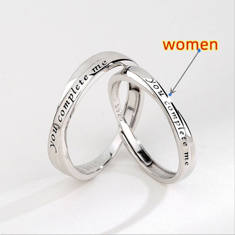 S925 Sterling Silver Couple Rings