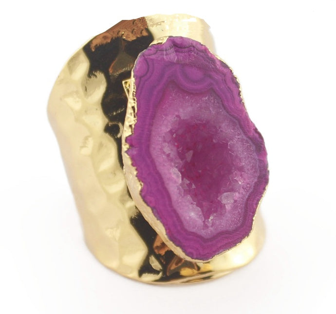 Drusy Ring | Yauvana Druzy Stone Adjustable Rings