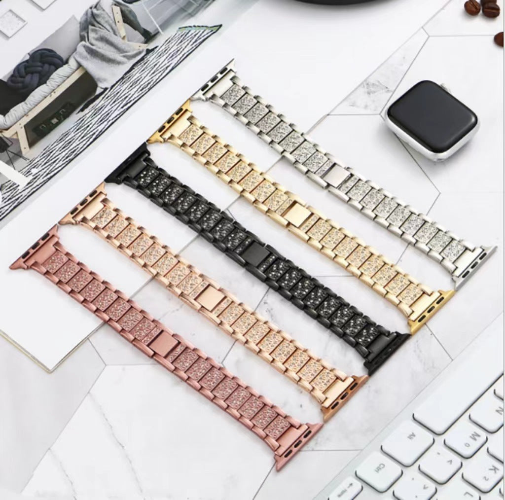 Jewelry Chain Strap For Apple Watch Ultra 49mm 44mm Diamond Band